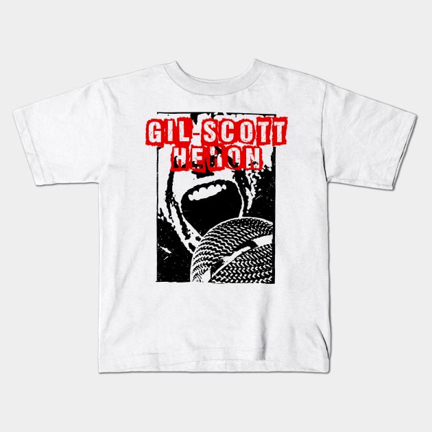 gil scot scream Kids T-Shirt by pixel agency